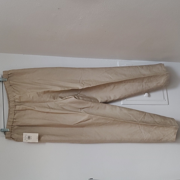 Lord & Taylor Silk Linen Blend Khaki Size 16W - Picture 12 of 16